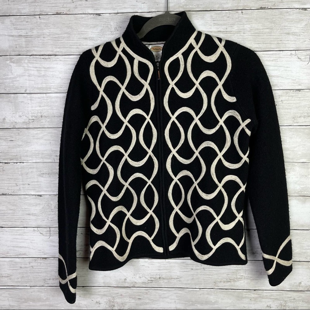 Vintage Talbots Embroidered Wool Jacket